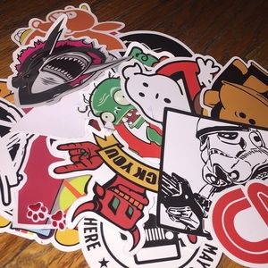 25+ assorted stickers
